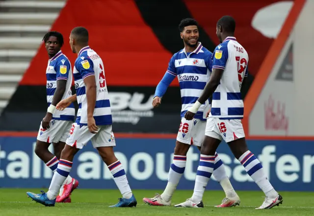 Reading celebrate Lucas Joao's goal