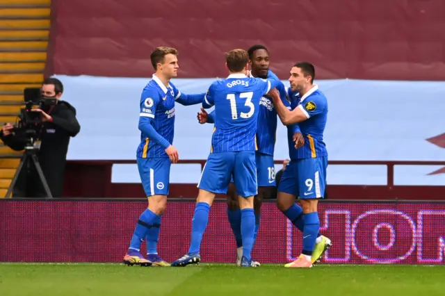 Brighton celebrate goal