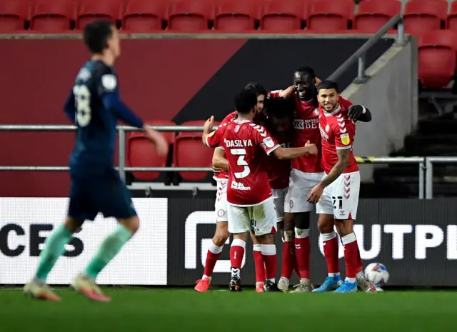 Bristol City celebrate