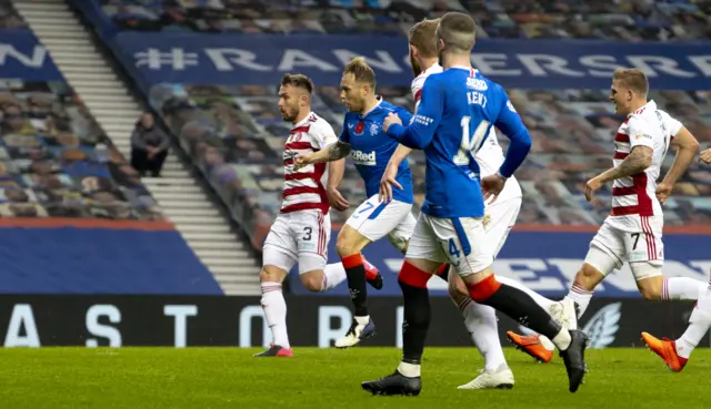 Scott Arfield scores against Hamilton