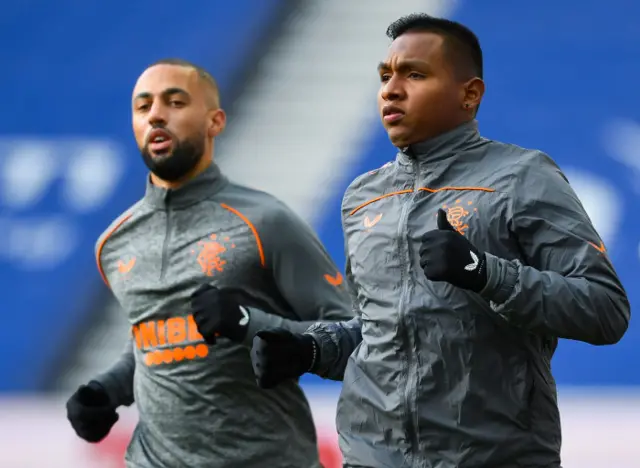 Kemar Roofe and Alfredo Morelos