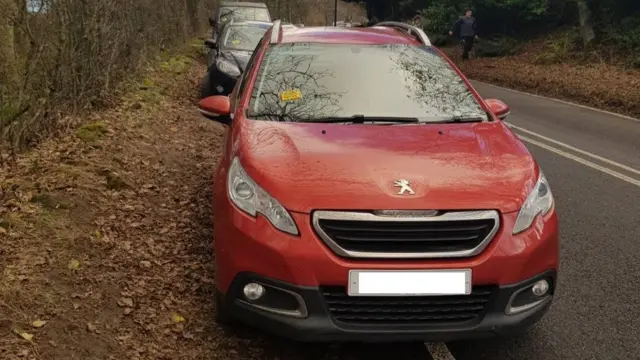 A parked car