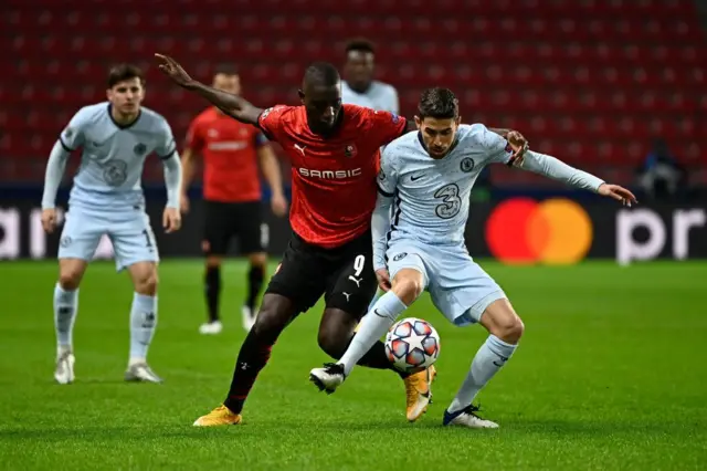 Chelsea's Jorginho in action