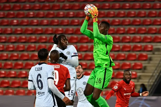 Chelsea goalkeeper Edouard Mendy