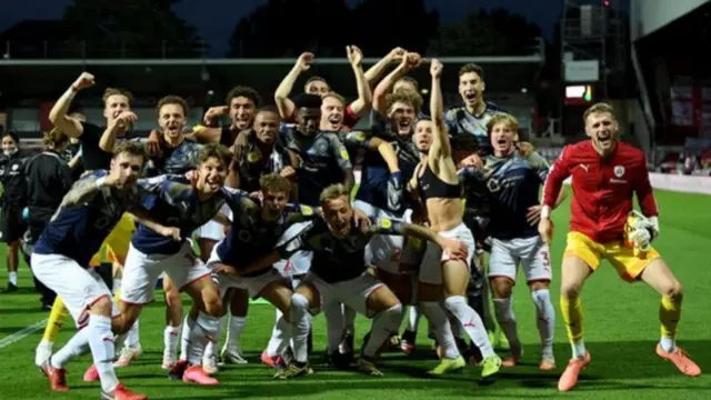 Barnsley celebrate