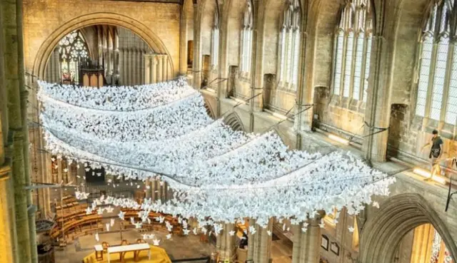 Angels suspended in Ripon Cathedral