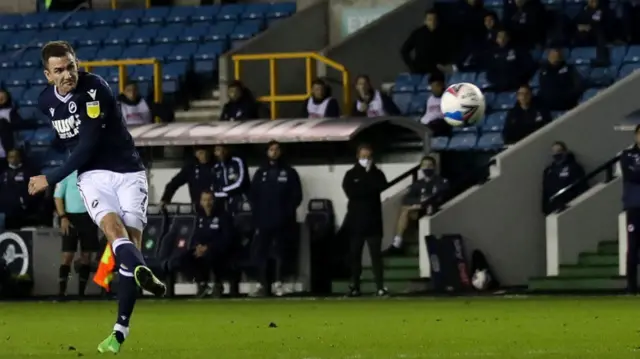 Jed Wallace scores with a free-kick