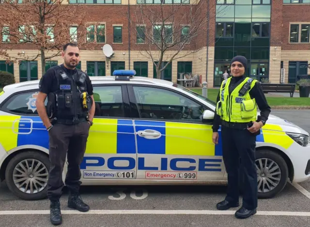 PC Uzma Amireddy with PC Arfan Rahouf