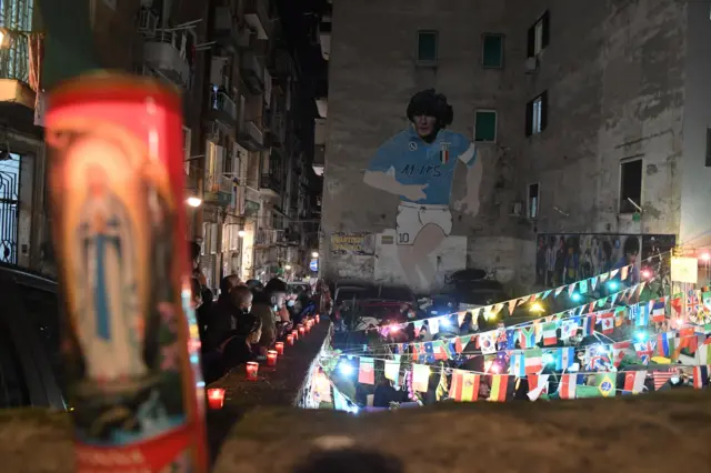 Maradona tribute in Naples