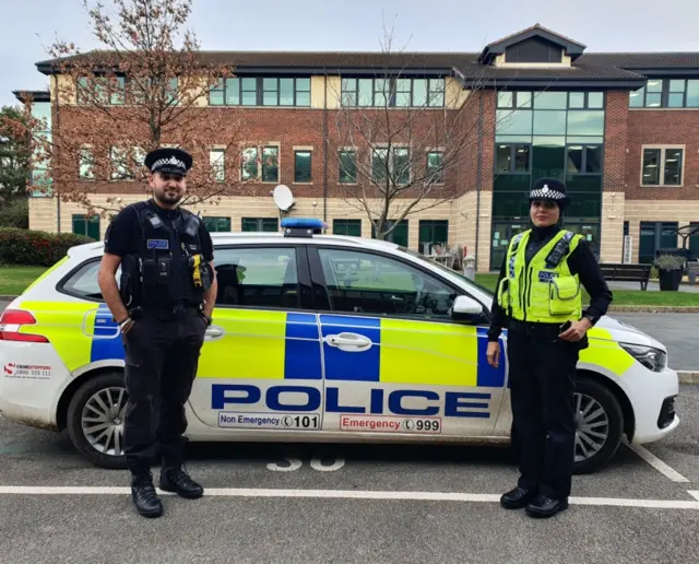 PC Uzma Amireddy with PC Arfan Rahouf