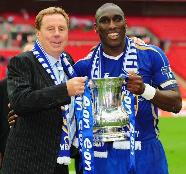 Harry Redknapp and Sol Campbell.