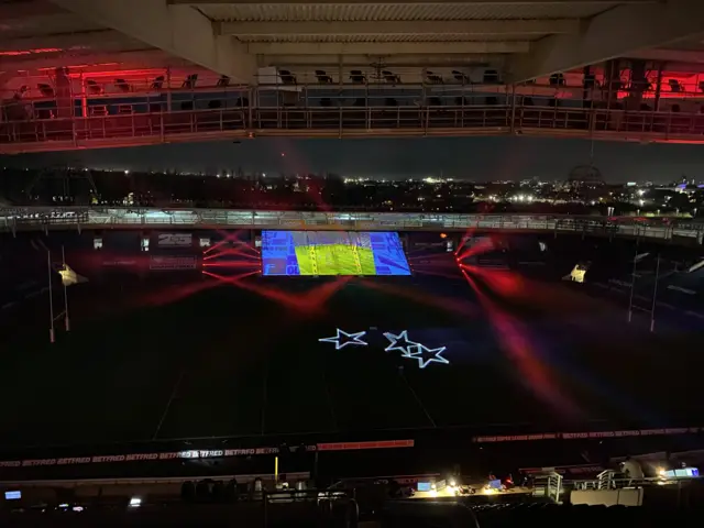 Light show at Hull FC