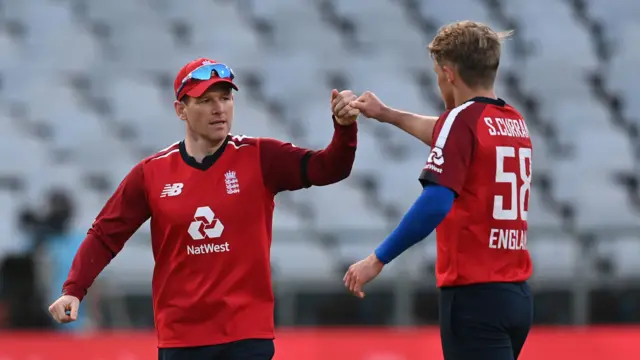 Eoin Morgan and Sam Curran