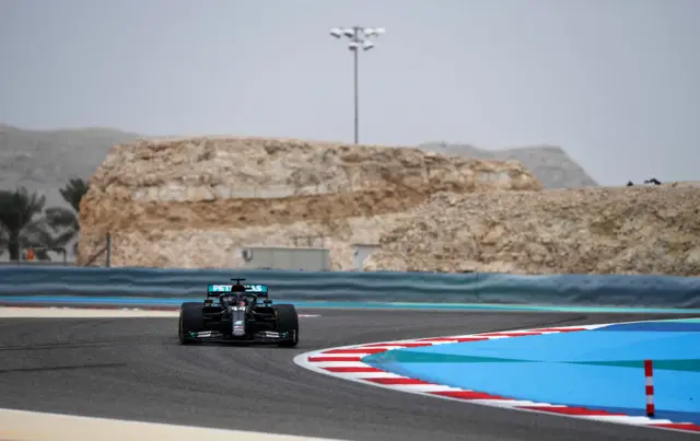 hamilton in Bahrain