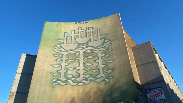 Graffiti on the building