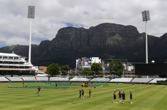 Newlands cricket ground in Cape Town