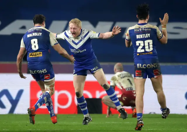 St Helens celebrate