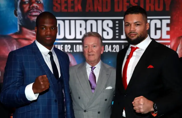 Daniel Dubois (left) and Joe Joyce