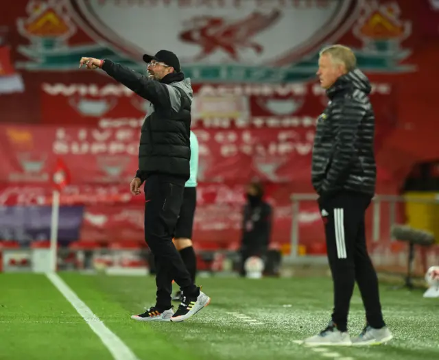 Chris Wilder and Jurgen Klopp