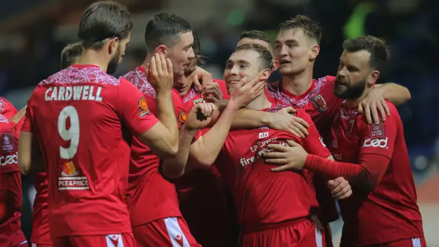 Chorley celebrate.