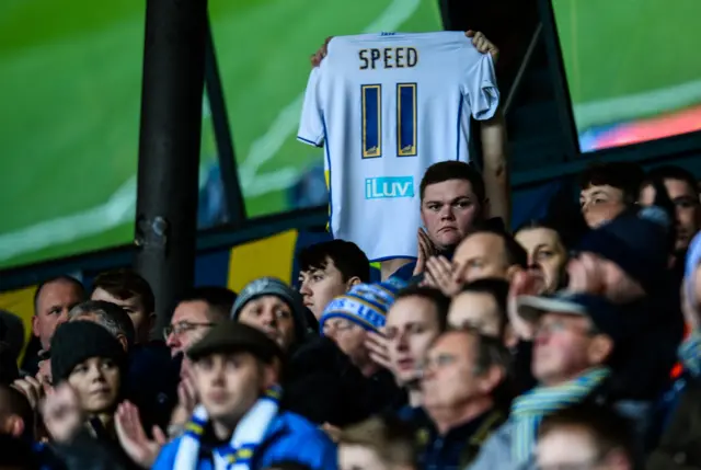 Gary Speed shirt held aloft