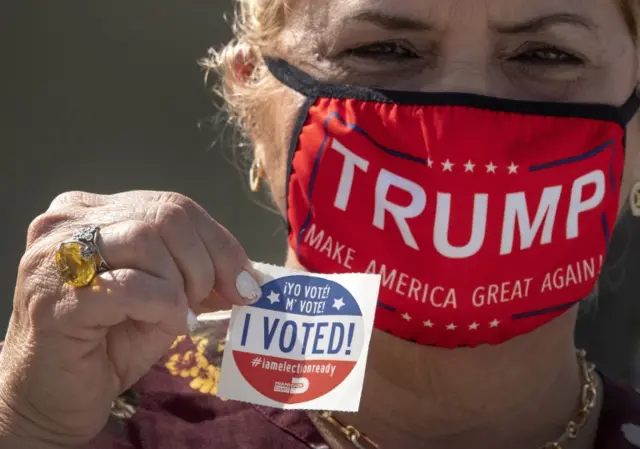 A pro-Trump voter on election day