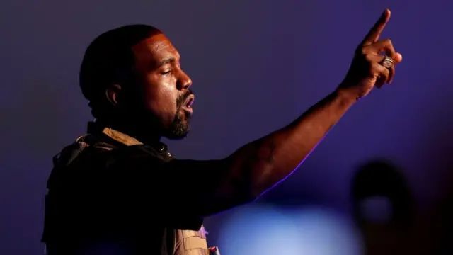 Kanye West campaigning in South Carolina in July 2020