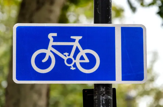 Cycle lane sign