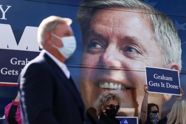 Lindsey Graham on the campaign trail