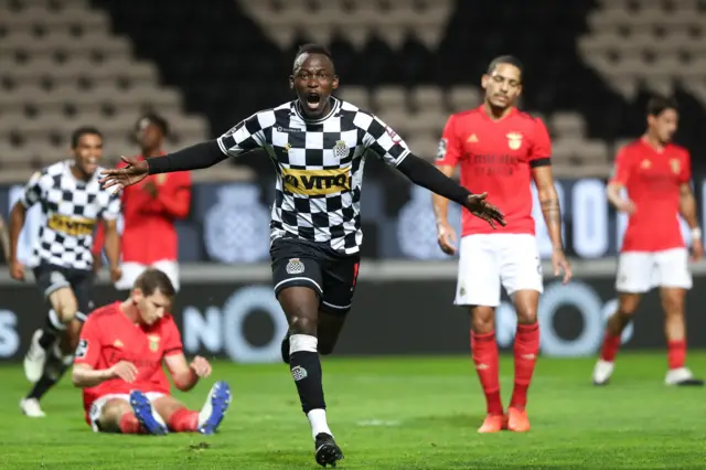 Boavista celebrate against Benfica