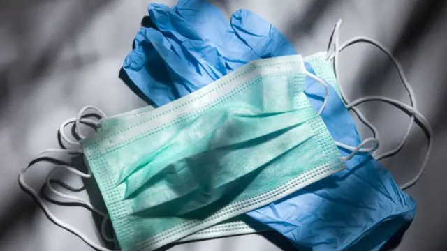 Protective gloves and mask