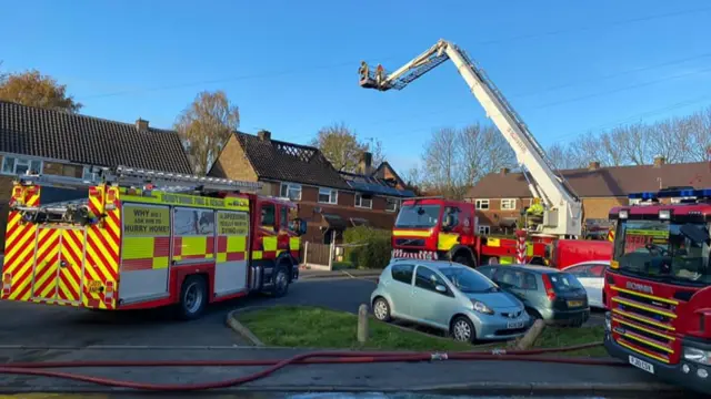 House fire in Ashby