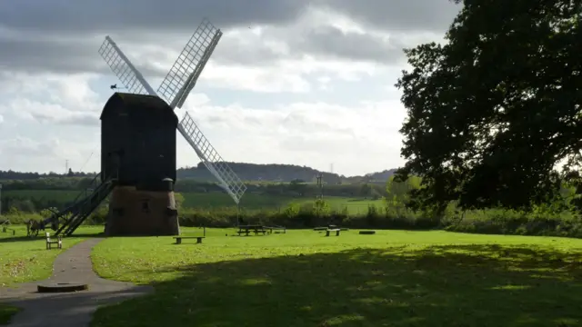 The windmill at Avoncroft Museum