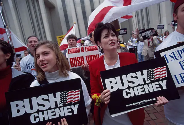 Bush supporters in 2000