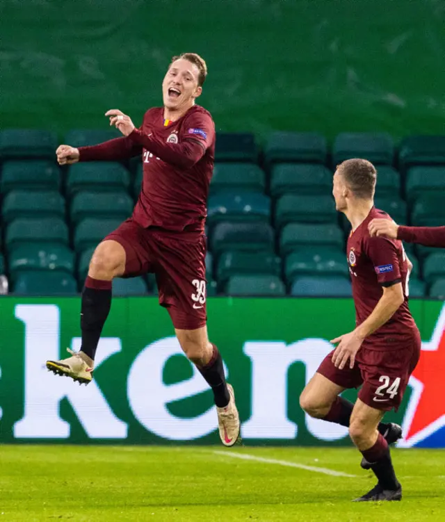 Lukas Julis has fired a double against Celtic