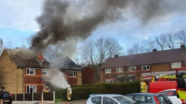 House fire in Ashby