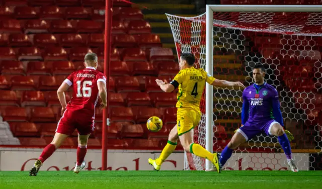 Sam Cosgrove makes it 2-0 for Aberdeen