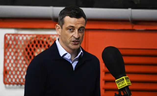 Hibs head coach Jack Ross