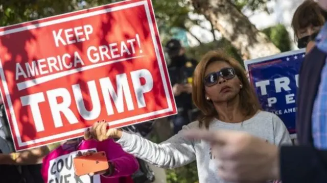 Trump supporters in Washington DC