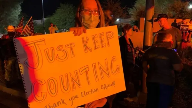 Trump supporters in Las Vegas, Nevada