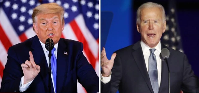 Donald Trump and Joe Biden