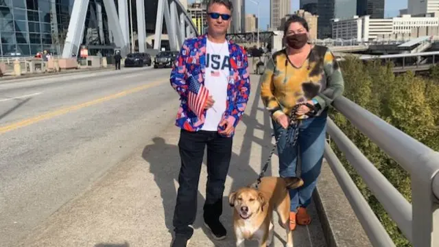 Tom and Lori (and her dog Jasper) in Atlanta