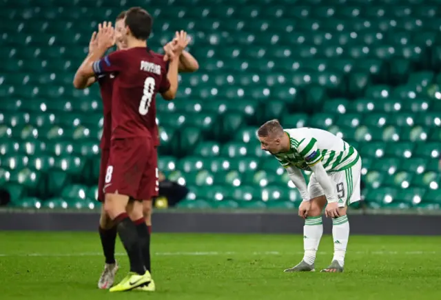 Sparta Prague celebrate against Celtic