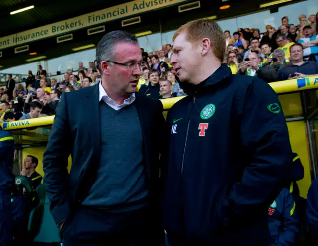Paul Lambert and Neil Lennon