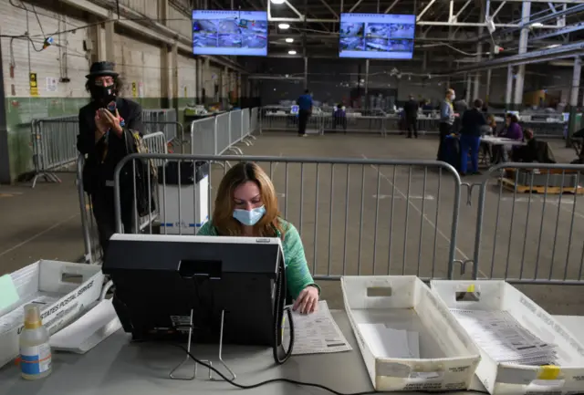 Trump poll watcher in Pennsylvania