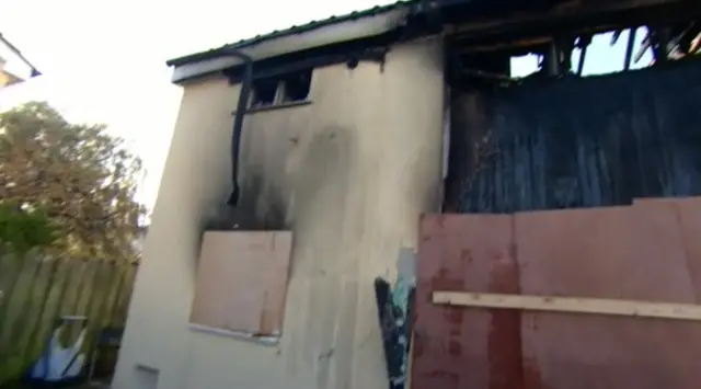 House gutted by fire