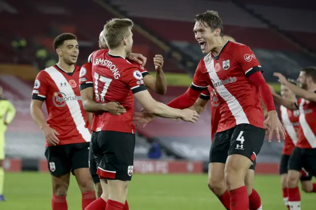 Southampton go top of the Premier League