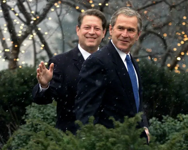 Al Gore and George W Bush