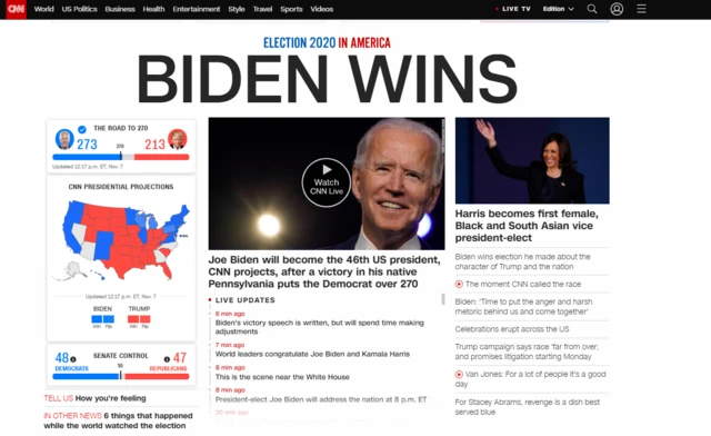 CNN frontpage