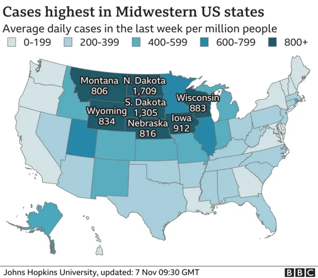 US Covid map